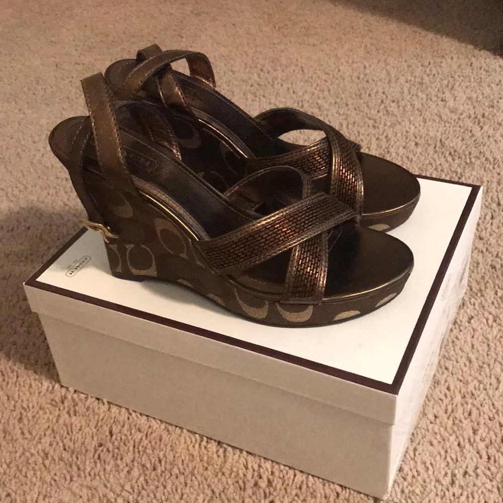 Coach Camelia Wedges